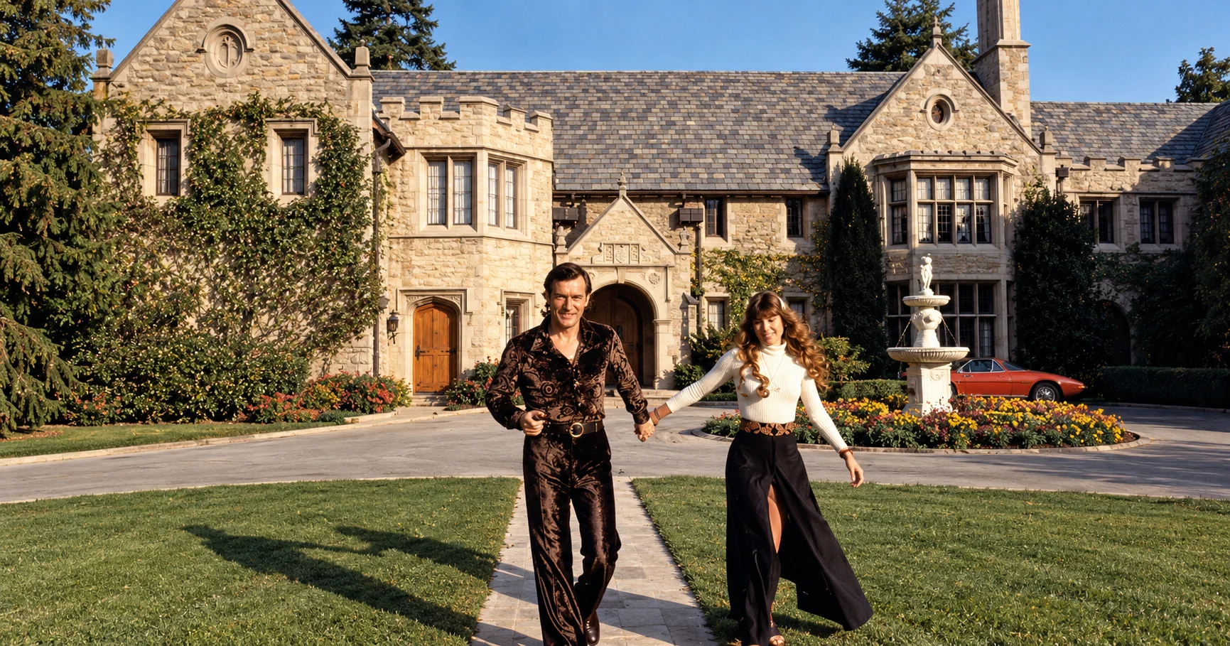 Hugh Hefner at the Playboy Mansion
