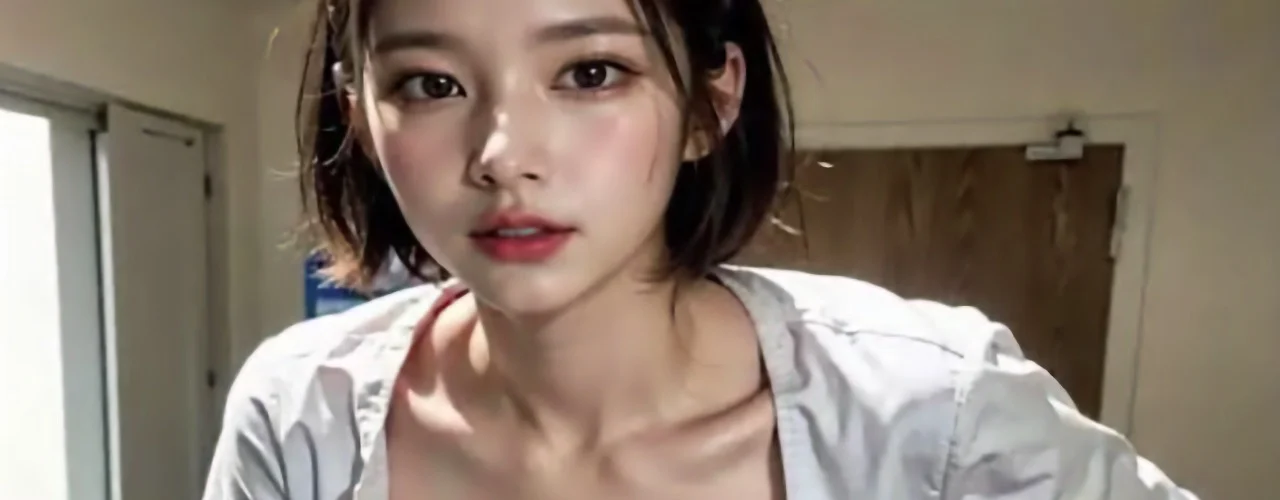 AI generated image of asian girl